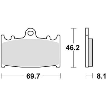 Braking brzdové destičky (sinterová směs CM55) (2ks) M501-205 (M501-205)