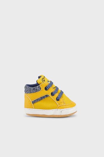 Dětské boty Mayoral Newborn žlutá barva