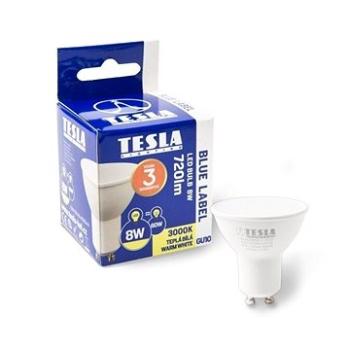 TESLA LED 8W GU10, teplá bílá (GU100830-7)