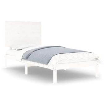 Rám postele bílý masivní dřevo 90 × 190 cm Single, 3104769 (3104769)