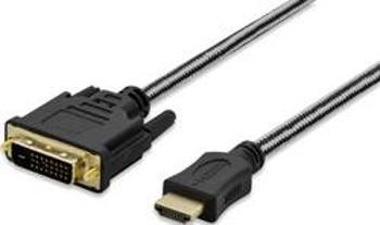 HDMI / DVI kabel ednet [1x HDMI zástrčka - 1x DVI zástrčka 24+1pólová] černá 5.00 m