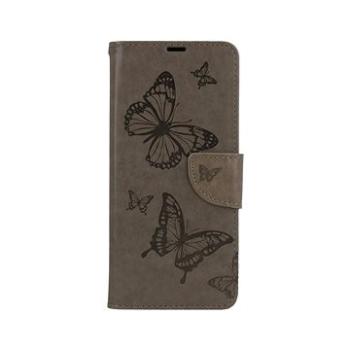 TopQ Xiaomi Poco X3 knížkové Butterfly šedé 62665 (Sun-62665)