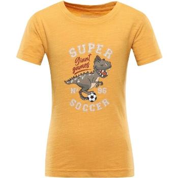 NAX JULEO Dětské bavlněné triko, žlutá, velikost 104-110