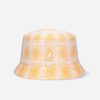 Klobouk Kangol Grunge Plaid Bin K3548 teplá meruňka / bílá