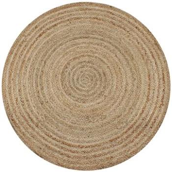 Kusový koberec ze splétané juty 150 cm kulatý (245338)