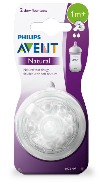 Philips Avent Dudlík Natural pomalý průtok 2 ks