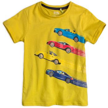 Chlapecké tričko z BIO bavlny LEMON BERET AUTA žluté Velikost: 98
