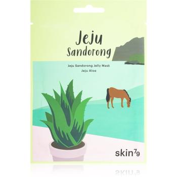 Skin79 Jeju Sandorong Jeju Aloe zklidňující plátýnková maska s hydratačním účinkem 33 ml