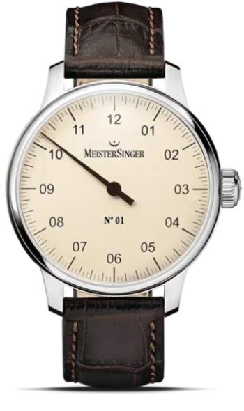 MeisterSinger N°01 AM3303 - Tmavě hnědý kožený řemínek