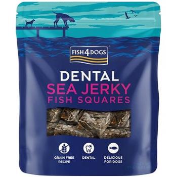 FISH4DOGS Dentální pamlsky pro psy mořská ryba - čtverečky 115 g (5056008809065)