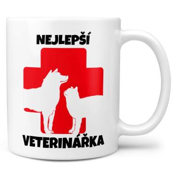 Hrnek Nejlepší veterinářka – kříž (Náplň hrníčku: Žádná)