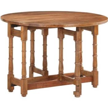 Jídelní stůl kulatý 110 × 76 cm masivní mangovníkové dřevo (321701)