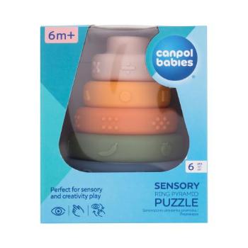 Canpol babies Sensory Ring Pyramid Puzzle 1 ks hračka pro děti