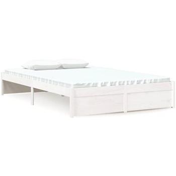 Rám postele bílý masivní dřevo 120 × 200 cm, 814945 (814945)