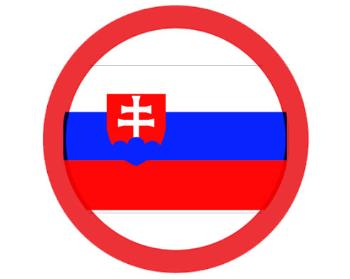 Samolepky zákaz - 5ks Slovensko