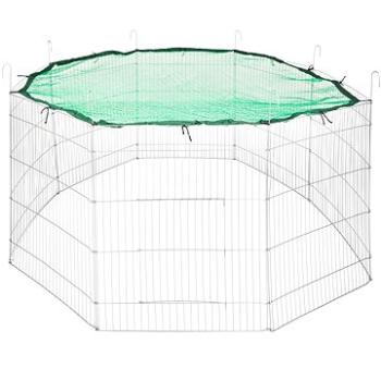 Tectake Výběh pro malá zvířata ohrádka s bezpečnostní sítí O 204cm, zelená (402395)