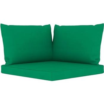 Podušky na pohovku z palet 3 ks zelené textil (315069)