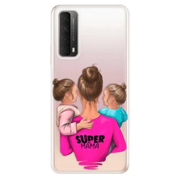 Odolné silikonové pouzdro iSaprio - Super Mama - Two Girls - Huawei P Smart 2021