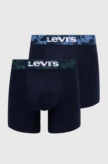 Boxerky Levi's 2-pack pánské, tmavomodrá barva