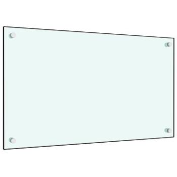 Kuchyňský panel bílý 90×40 cm tvrzené sklo