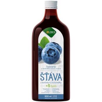 Leros Funkční šťáva Borůvka + 5 bylin 500ml (8594740550182)