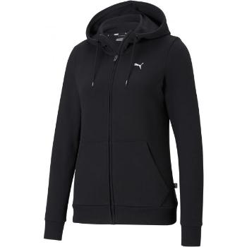 Puma ESS SMALL LOGO FULL-ZIP HOODIES Dámská mikina, černá, velikost XS