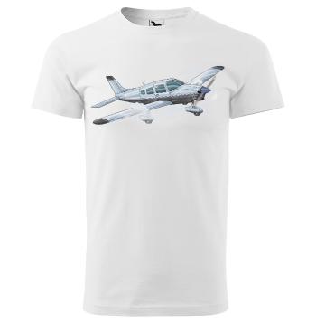 Tričko Piper PA-28  (Velikost: 4XL, Typ: pro muže, Barva trička: Bílá)