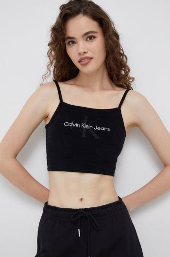 Top Calvin Klein Jeans dámský, černá barva