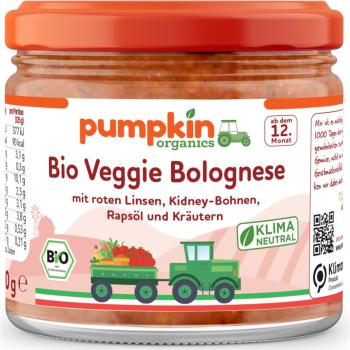 Pumpkin Organics BIO boloňská omáčka boloňská zeleninová omáčka 250 g