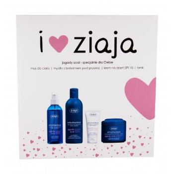 Ziaja Acai Berry dárková kazeta sprchový krém 300 ml + denní pleťová péče SPF10 50 ml + pleťový tonik 200 ml + hydratační tělová pěna 200 ml pro ženy