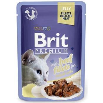 Brit Premium Cat Delicate Fillets in Jelly with Beef 85 g (8595602518470)