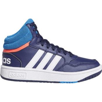 adidas HOOPS 3.0 MID K Dětské tenisky, tmavě modrá, velikost 36 2/3