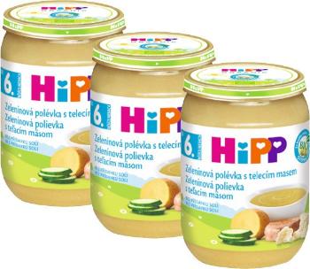HiPP BIO Zeleninová polévka s telecím masem 3 x 190 g