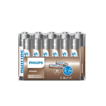 Philips Baterie Entry Alkaline, 10 ks AA + 6 ks AAA