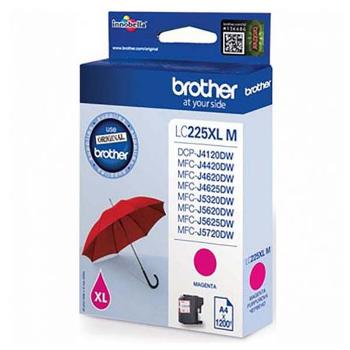 BROTHER LC-225-XL - originální cartridge, purpurová, 1200 stran