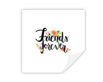 Samolepky hranatý čtverec Friends forever