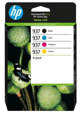 HP 937 CMYK Original Ink Cartridge 4-Pack (6C400NE)