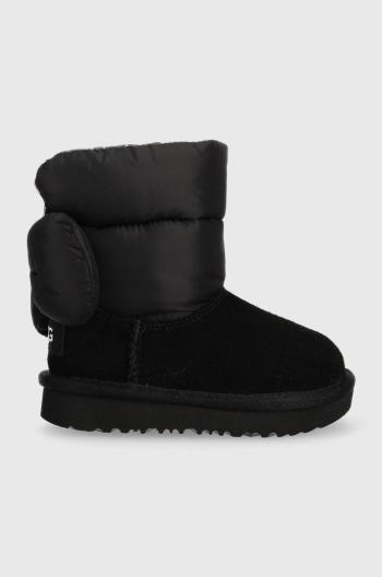 Dětské sněhule UGG Bailey Bow Maxi černá barva