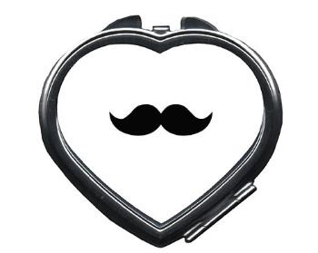 Zrcátko srdce moustache
