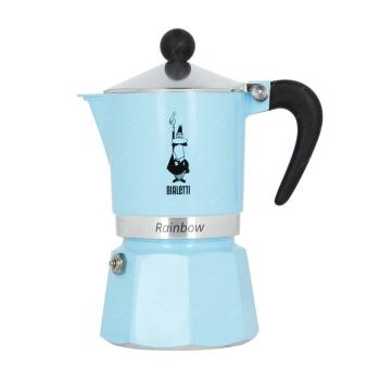 Bialetti Moka konvice rainbow 3 šálky světlomodrá - zánovní