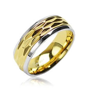 Šperky4U Ocelový prsten šíře 6 mm, vel. 52 - velikost 52 - OPR1412-52