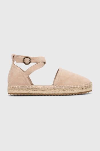 Semišové espadrilky Marc O'Polo béžová barva, 40315613802305 NN2M3042