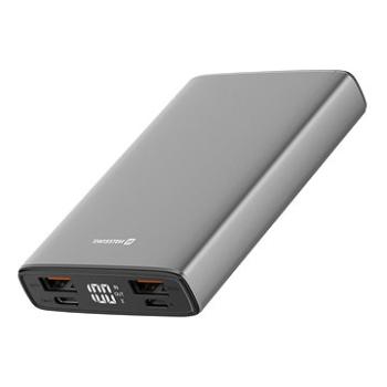 Swissten Aluminum Power Bank 10000 mAh 20W Power Delivery šedá (22013915)