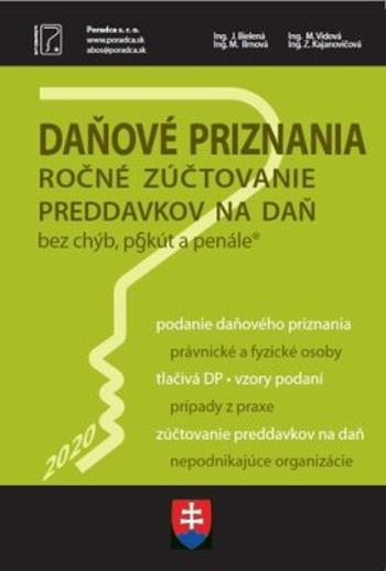 Daňové priznania 2020 ročné zúčtovanie preddavkov na daň - Miroslava Brnová, J Bielená, M Vidová