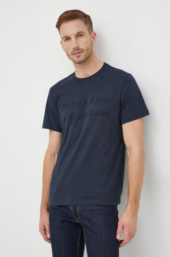 Bavlněné tričko Colmar tmavomodrá barva