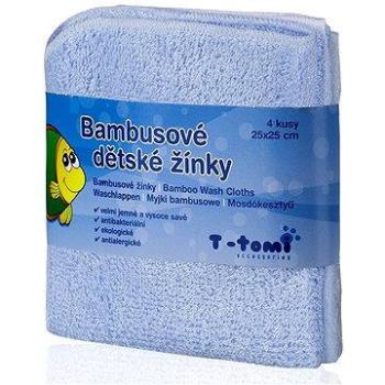 T-tomi Bambusové žínky 4 ks - Modrá (8594166540200)