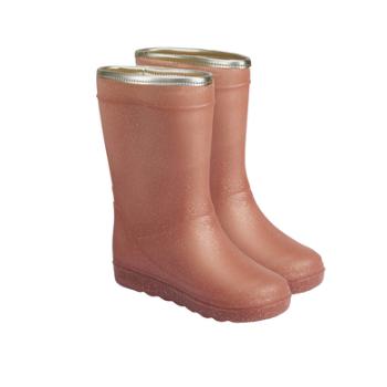 EN FANT Wellingtons Glitter Metal lic Rose