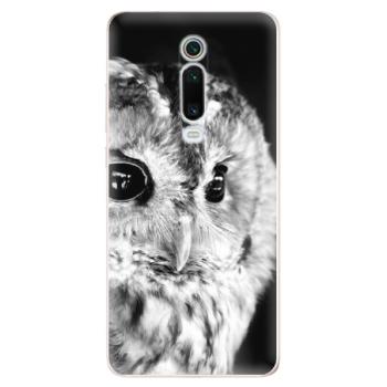 Odolné silikonové pouzdro iSaprio - BW Owl - Xiaomi Mi 9T Pro