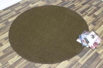 Hanse Home Collection koberce Kusový koberec Nasty 101154 Braun kruh - 200x200 (průměr) kruh cm Hnědá
