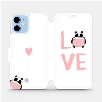 Flipové pouzdro na mobil Apple iPhone 12 mini - MH09S Panda LOVE (5903516373444)